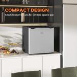 Compact 1.1 Cu.Ft Mini Freezer with Reversible Door