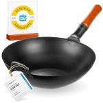 YOSUKATA 13.5" Pre-Seasoned Carbon Steel Wok