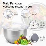 Stainless Steel Salad Spinner - 6L Capacity