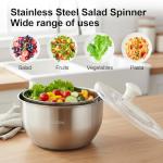 Stainless Steel Salad Spinner - 6L Capacity