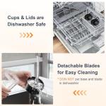 KOIOS 900W Personal Blender with 2 Portable Cups