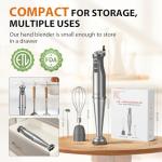 KOIOS 1000W 3-in-1 Immersion Blender with Whisk