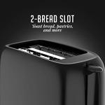 OVENTE 2-Slice Compact Electric Toaster with Crumb Tray