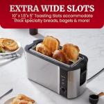 Elite Gourmet 4-Slice Toaster with Warming Rack