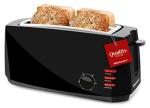Gourmet Long Slot 4-Slice Toaster with Crumb Tray