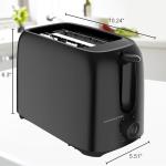 OVENTE 2-Slice Compact Electric Toaster with Crumb Tray