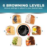 Gourmet Long Slot 4-Slice Toaster with Crumb Tray