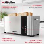 Mueller UltraToast Stainless Steel 4-Slice Toaster