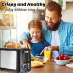 2-Slice Wide Slot Toaster with LCD Timer