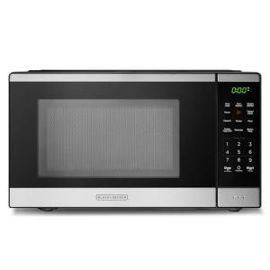 BLACK+DECKER 0.9 Cu Ft Microwave Oven with Auto Menus