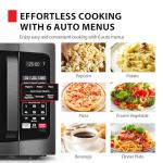 TOSHIBA 0.9 Cu Ft Microwave Oven with Auto Menus