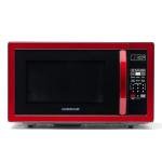 Farberware 1000W Countertop Microwave Oven, Metallic Red