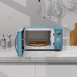 Galanz Retro Blue Microwave Oven with Child Lock
