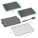 Non-Stick Baking Sheet and Rack Set, 3PCS