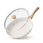 SENSARTE Nonstick Ceramic Frying Pan with Lid