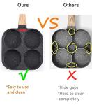 HUPECHAM Nonstick 4-Cup Egg Frying Pan