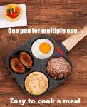 HUPECHAM Nonstick 4-Cup Egg Frying Pan