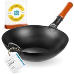 YOSUKATA 13.5" Pre-Seasoned Carbon Steel Wok