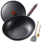Pre-Seasoned 13-Inch Nonstick Carbon Steel Wok