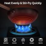 Carbon Steel Wok with Glass Lid and Spatula