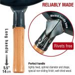 YOSUKATA 13.5” Blue Carbon Steel Wok Pan