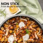 13-Inch Nonstick Stainless Steel Wok with Lid