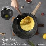 CAROTE 12'' Non-Stick Wok with Lid