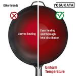 YOSUKATA 13.5" Pre-Seasoned Carbon Steel Wok
