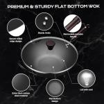 13-Inch Nonstick Carbon Steel Wok with Lid