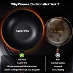 Pre-Seasoned 13-Inch Nonstick Carbon Steel Wok