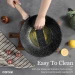 CAROTE 12'' Non-Stick Wok with Lid
