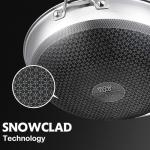 13-Inch Nonstick Stainless Steel Wok with Lid