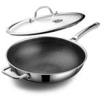 12-Inch Nonstick Hybrid Wok with Lid