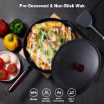 Pre-Seasoned 13-Inch Nonstick Carbon Steel Wok