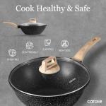CAROTE 12'' Non-Stick Wok with Lid