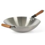 Oster 14 Inch Stainless Steel Wok with Wood Handles