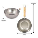 Helen's Carbon Steel Wok, 8-Inch for Small Meals