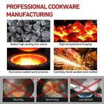 Carbon Steel Wok Set with Glass Lid and Spatula