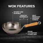 Helen's Carbon Steel Wok, 8-Inch for Small Meals