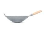 Hand Hammered Carbon Steel Wok with Helper Handle