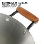 Oster 14 Inch Stainless Steel Wok with Wood Handles
