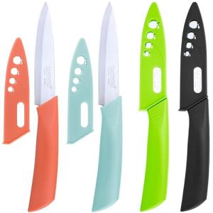 EANINNO 4-Inch Paring Knife Set with Sheath