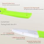 EANINNO 4-Inch Paring Knife Set with Sheath