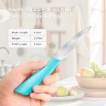 Henriqua 4-Piece Paring Knife Set with Covers