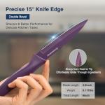 Gourmetop 4-Piece Paring Knife Set with Covers