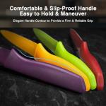 Gourmetop 4-Piece Paring Knife Set with Covers