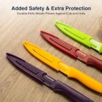 Gourmetop 4-Piece Paring Knife Set with Covers