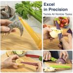 Gourmetop 4-Piece Paring Knife Set with Covers