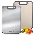 Large Double-Sided Stainless Steel Cutting Board