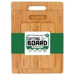 Set of 3 Bamboo Cutting Boards for Kitchen